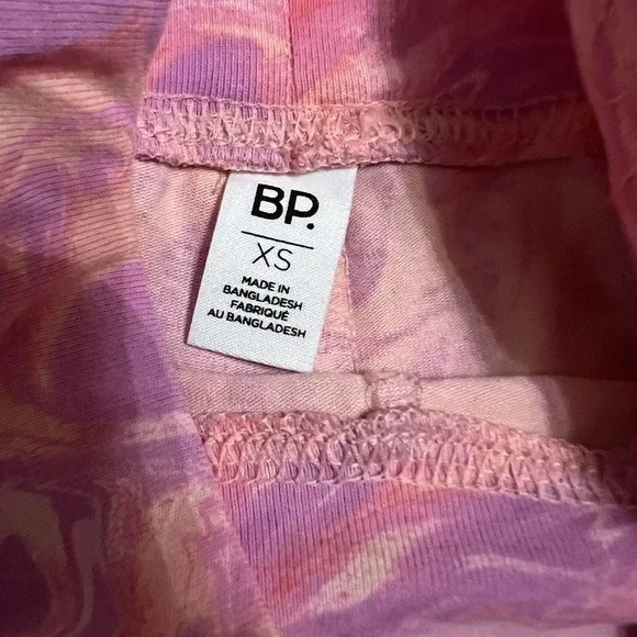 BP Nordstrom NWT Women's High Rise Bike Shorts Sz XS Pink Peach - Picture 4 of 4